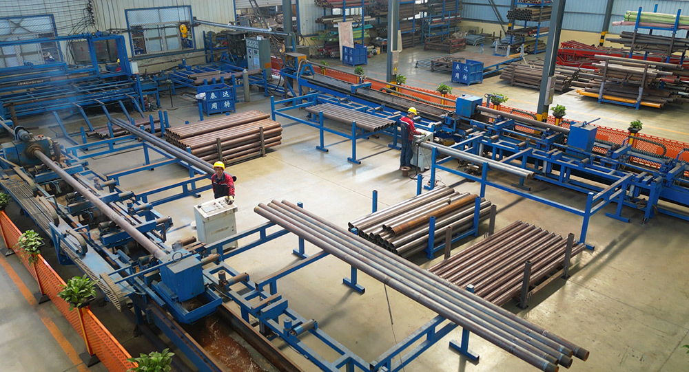 Welding zone at Hebei Chunda (interim plant photo).